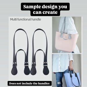Black Add on a Handle O Bag handle strap